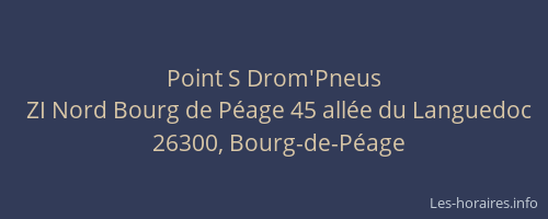 Point S Drom'Pneus
