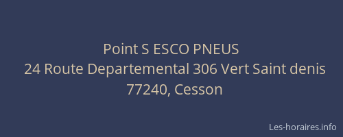 Point S ESCO PNEUS