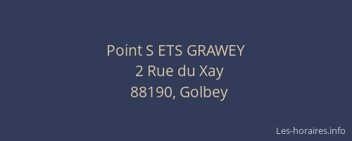 Point S ETS GRAWEY