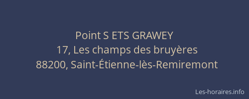Point S ETS GRAWEY