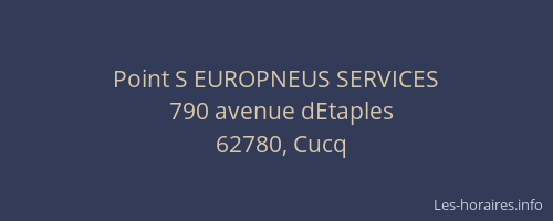 Point S EUROPNEUS SERVICES