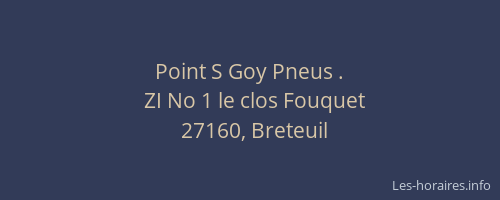 Point S Goy Pneus .