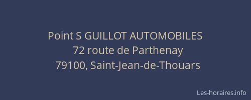 Point S GUILLOT AUTOMOBILES