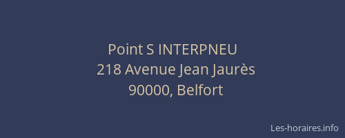 Point S INTERPNEU
