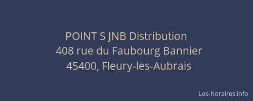 POINT S JNB Distribution