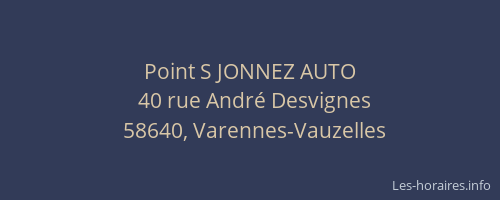 Point S JONNEZ AUTO