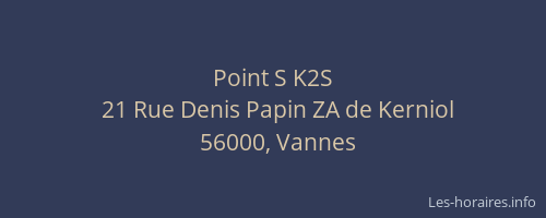Point S K2S