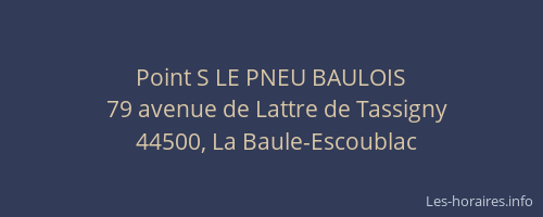 Point S LE PNEU BAULOIS