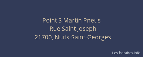 Point S Martin Pneus