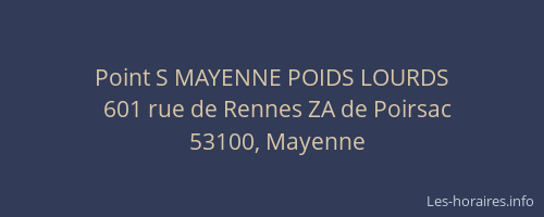 Point S MAYENNE POIDS LOURDS