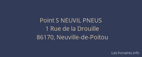 Point S NEUVIL PNEUS