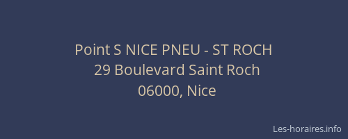 Point S NICE PNEU - ST ROCH