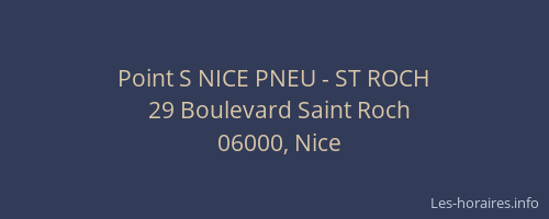Point S NICE PNEU - ST ROCH