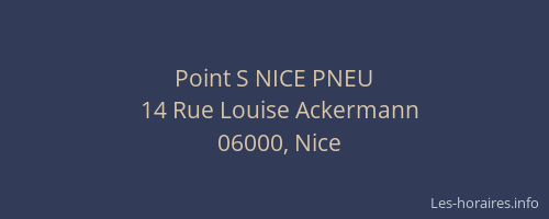 Point S NICE PNEU