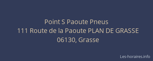 Point S Paoute Pneus