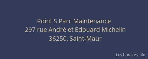 Point S Parc Maintenance