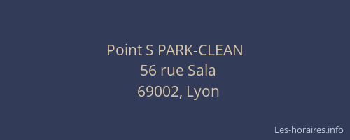 Point S PARK-CLEAN