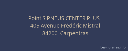 Point S PNEUS CENTER PLUS