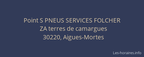 Point S PNEUS SERVICES FOLCHER