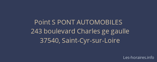 Point S PONT AUTOMOBILES