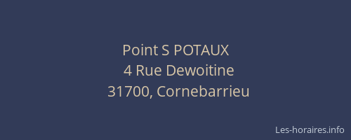 Point S POTAUX