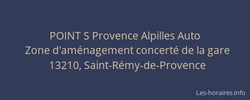 POINT S Provence Alpilles Auto