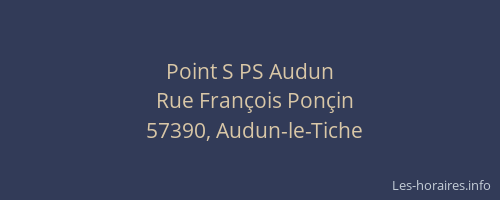 Point S PS Audun