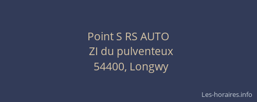 Point S RS AUTO