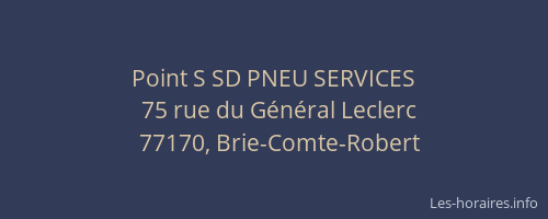 Point S SD PNEU SERVICES