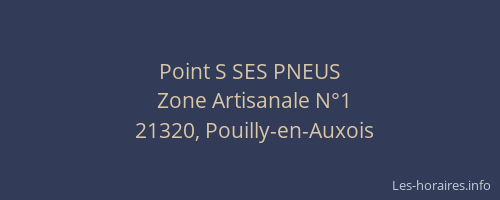 Point S SES PNEUS