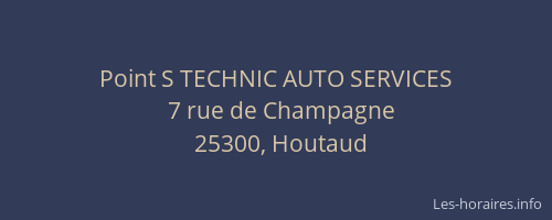 Point S TECHNIC AUTO SERVICES