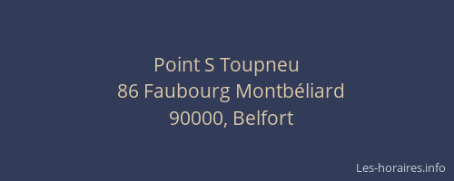 Point S Toupneu