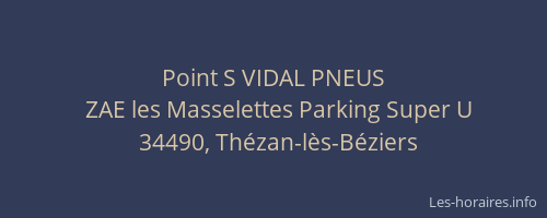 Point S VIDAL PNEUS