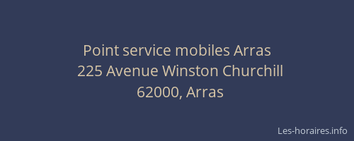 Point service mobiles Arras