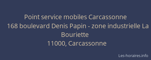 Point service mobiles Carcassonne