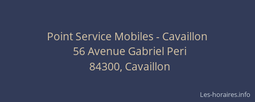 Point Service Mobiles - Cavaillon