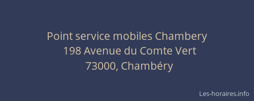 Point service mobiles Chambery