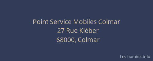 Point Service Mobiles Colmar