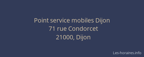 Point service mobiles Dijon