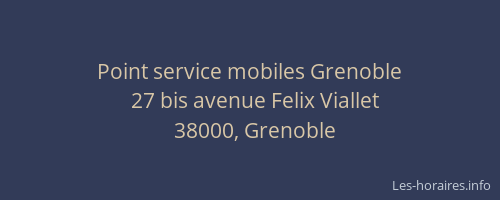 Point service mobiles Grenoble
