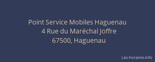 Point Service Mobiles Haguenau
