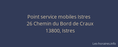 Point service mobiles Istres