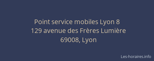 Point service mobiles Lyon 8