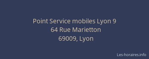 Point Service mobiles Lyon 9