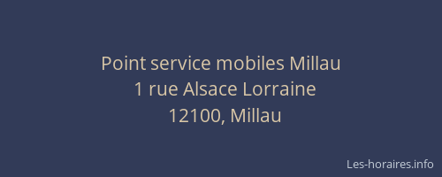 Point service mobiles Millau