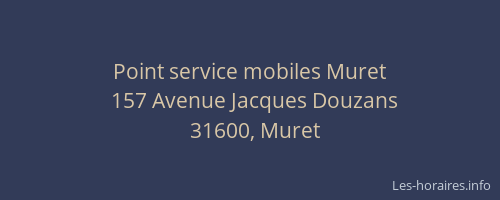 Point service mobiles Muret