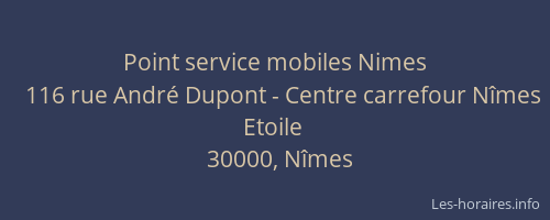 Point service mobiles Nimes