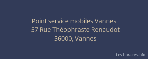 Point service mobiles Vannes