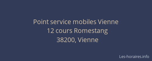 Point service mobiles Vienne