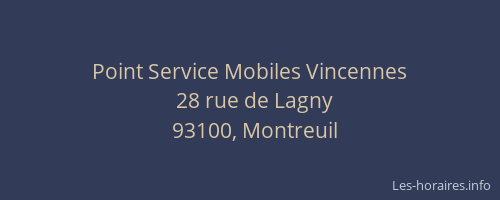 Point Service Mobiles Vincennes